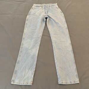 Wrangler Jeans Woman's 9x32 Light Wash Cowboy Cut 14MWZ Slim Fit Tapered Leg NWT